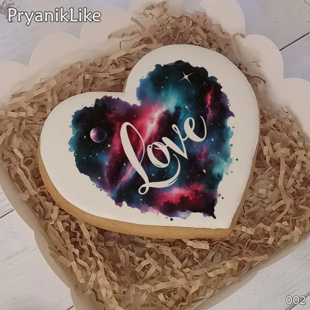 Пряник сердце (10-10 см.)